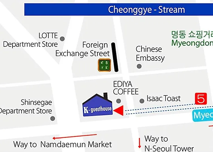 K-guesthouse Myeongdong 1 2* Seul